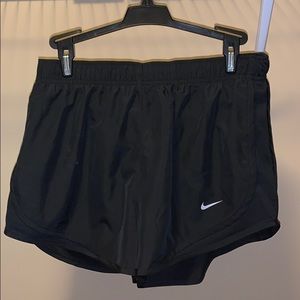 Black Nike track shorts